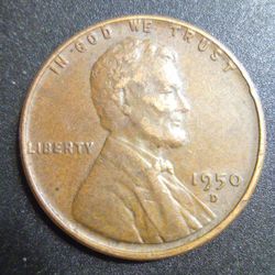 1950 D Lincoln Wheat Cent