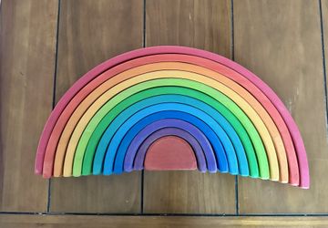 Wooden Rainbow Stacker