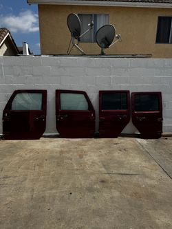 Jeep Wrangler JKU 2010 Burgundy Full Doors OEM 2007 through 2010