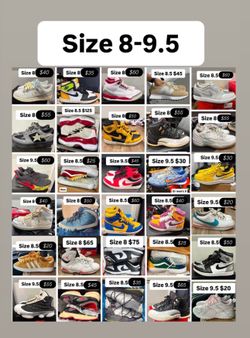 Jordan’s Nikes & more size 8, 8.5, 9 & 9.5 cheap deals
