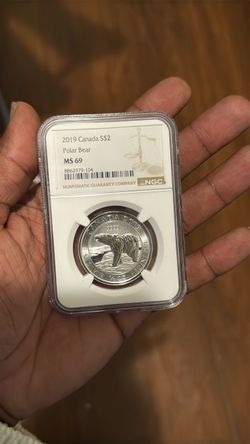 2019 Canada $2 Silver Polar Bear Coin - NGC MS69