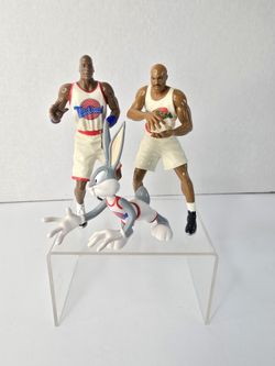 VTG Space Jam Tune Squad Looney Tunes Michael Jordan, Charles Barkley Bugs Bunny Figures 1996 5"