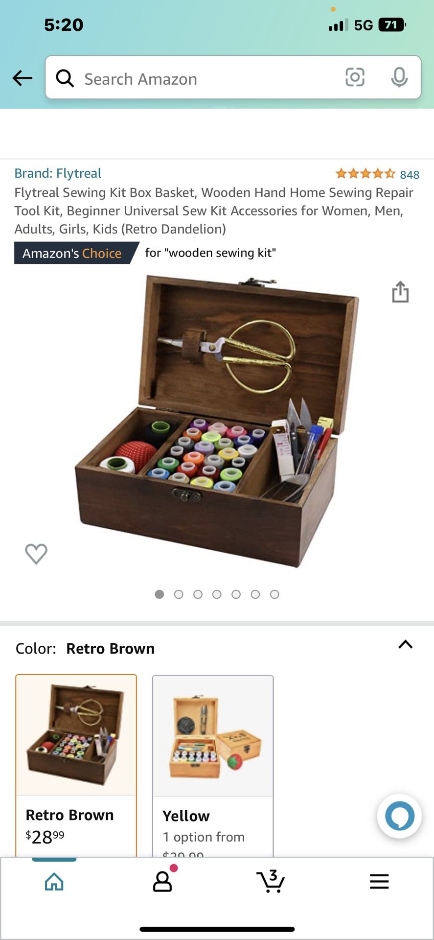 Sewing Kit Box Basket for Sale in Arrowhed Farm, CA - OfferUp