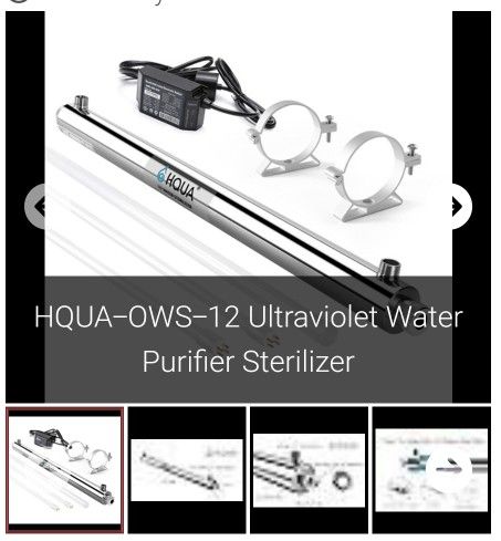 HQUA-OWS-12 Ultraviolet Water Purifier Sterilizer

