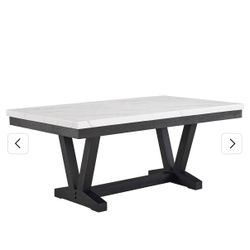 Marble Top Dining Table With 4 Chairs And Bench 