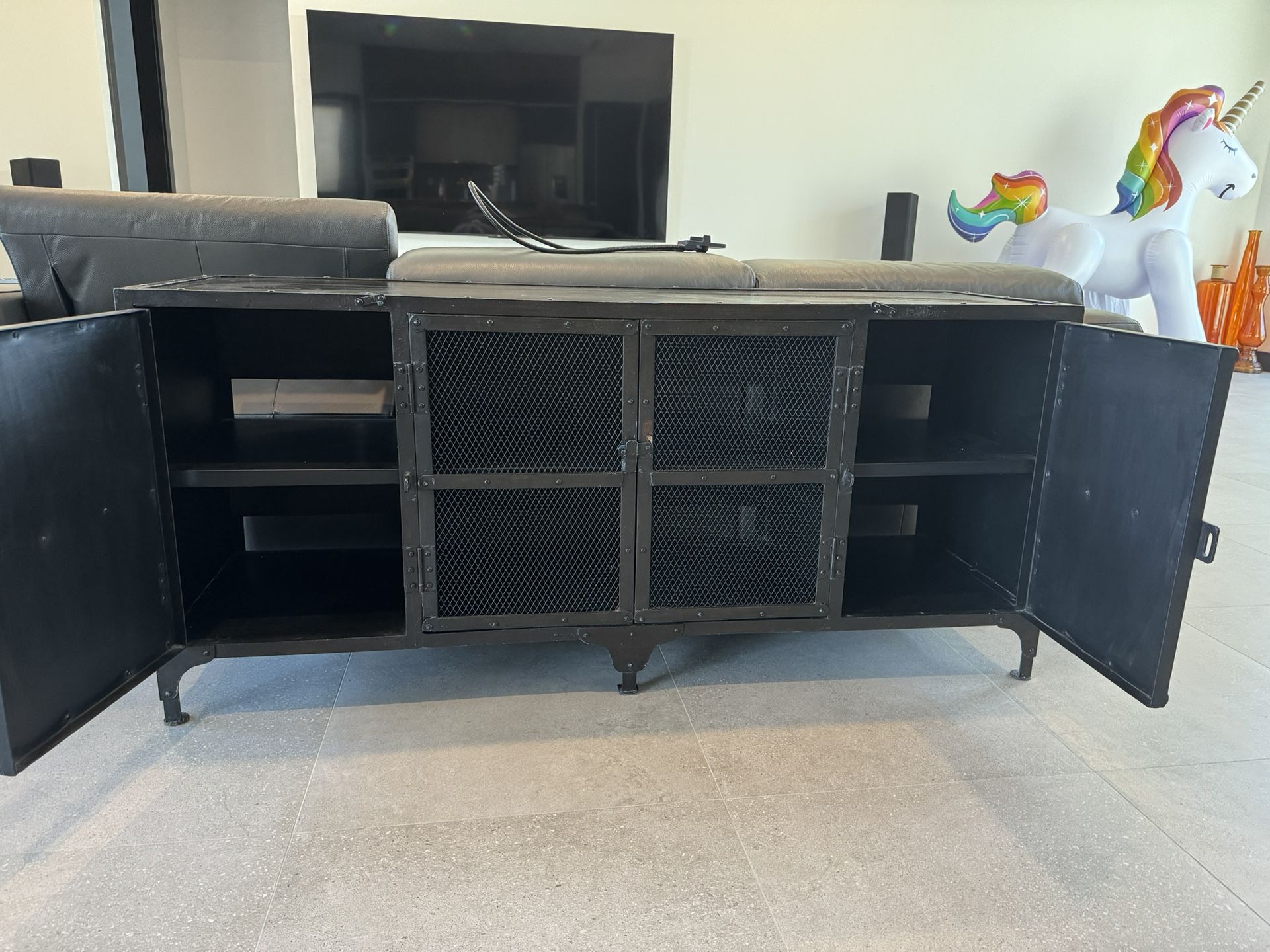 Restoration Hardware industrial Entertainment Center for Sale in