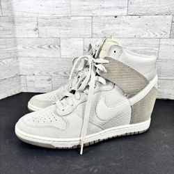 Nike Hidden Wedge Woman’s 9.5 Tan Ski High Dunks 845019-002
