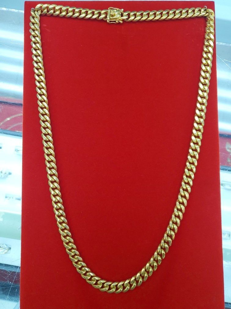 Miami Cuban Link Chain Gold Plated