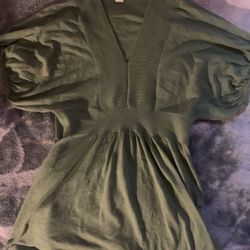 Banana Republic Green Babydoll Top