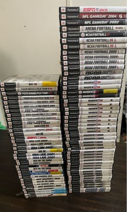 BULK Wholesale PS2 games Liquidation Playstation 2 games sports singstar pop amped nfl nba madden nhl tiger woods golf espn