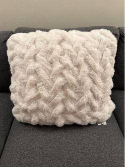 White Decor Throw Pillow