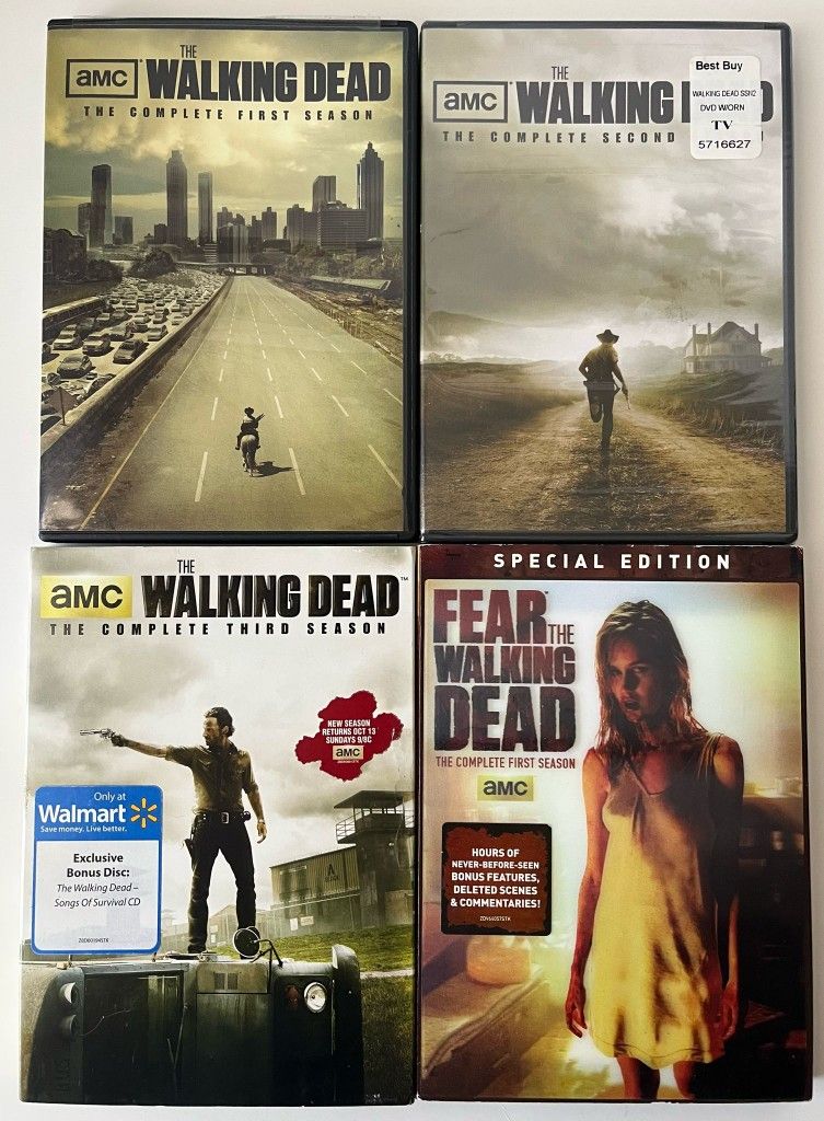 Lot of The Walking Dead: The Complete 1, 2 & 3 Season & Fear The WD 1 Season DVD