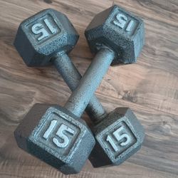 Dumbbell Set 15lbs Each 