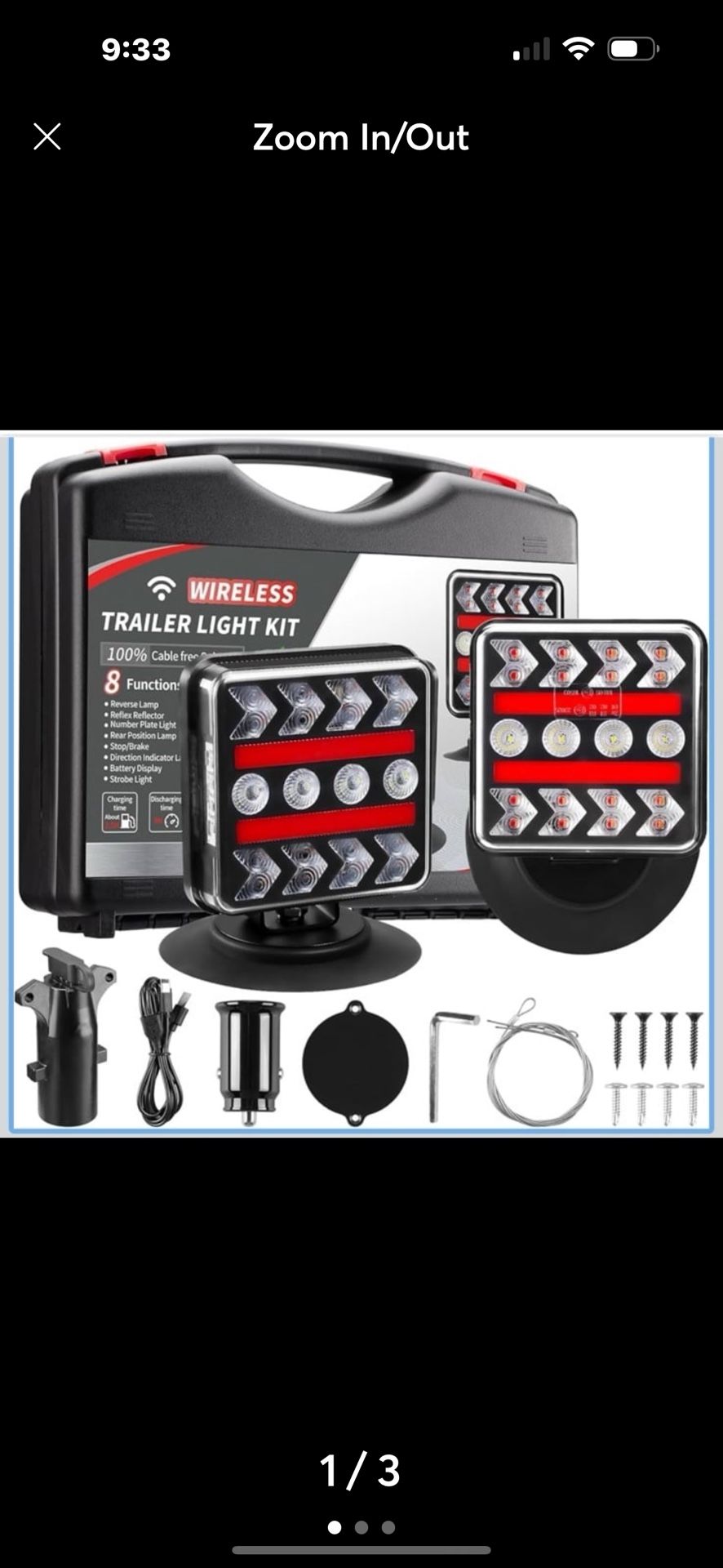 Magnetic Trail Lights Upgraded 2.4GHz Transmission with Strobe Mode Reverse Ligh