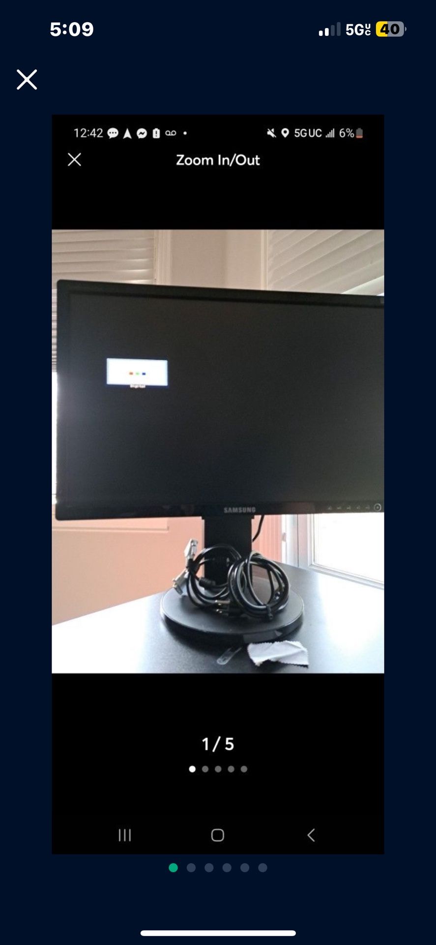 Samsung SyncMaster 245BW 24" Widescreen LCD Computer Display - DVD-I+VGA (Black)