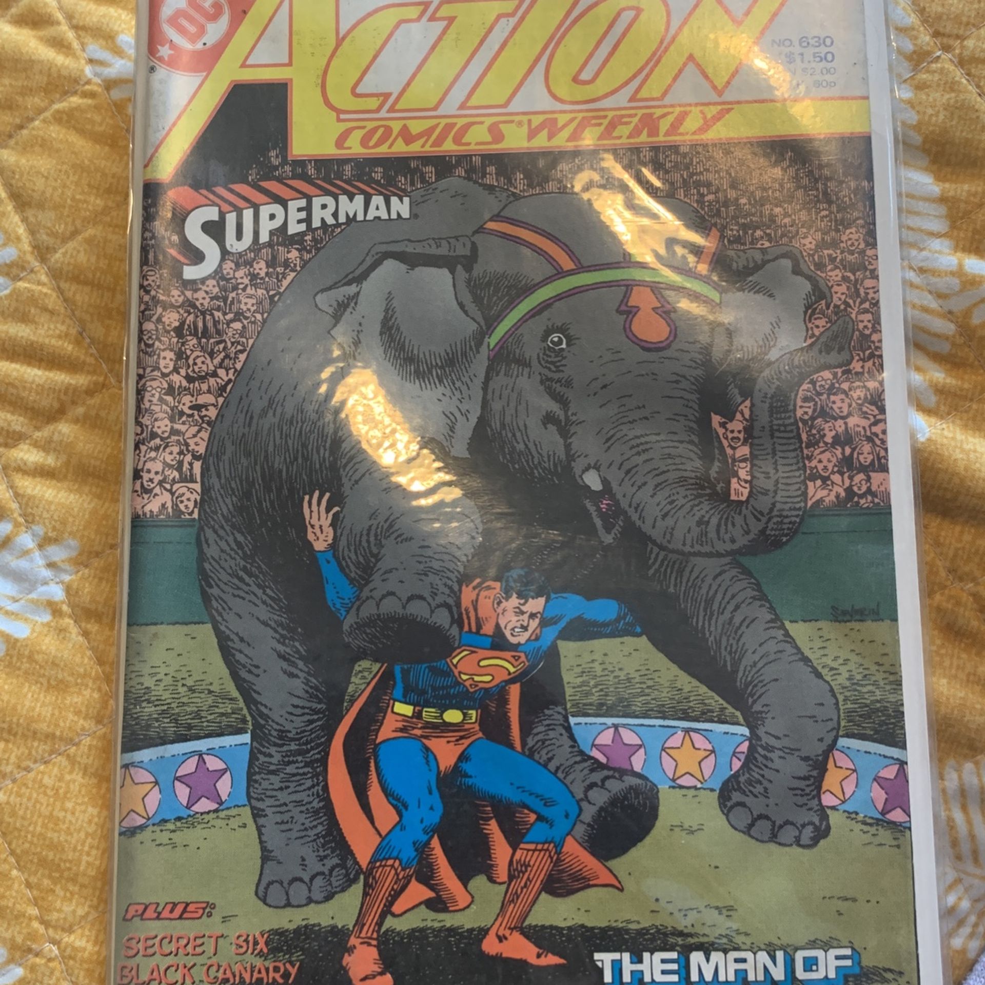 1988 ACTION COMICS Weekly #630 NM SUPERMAN CLASSIC App Key Issue High Grade