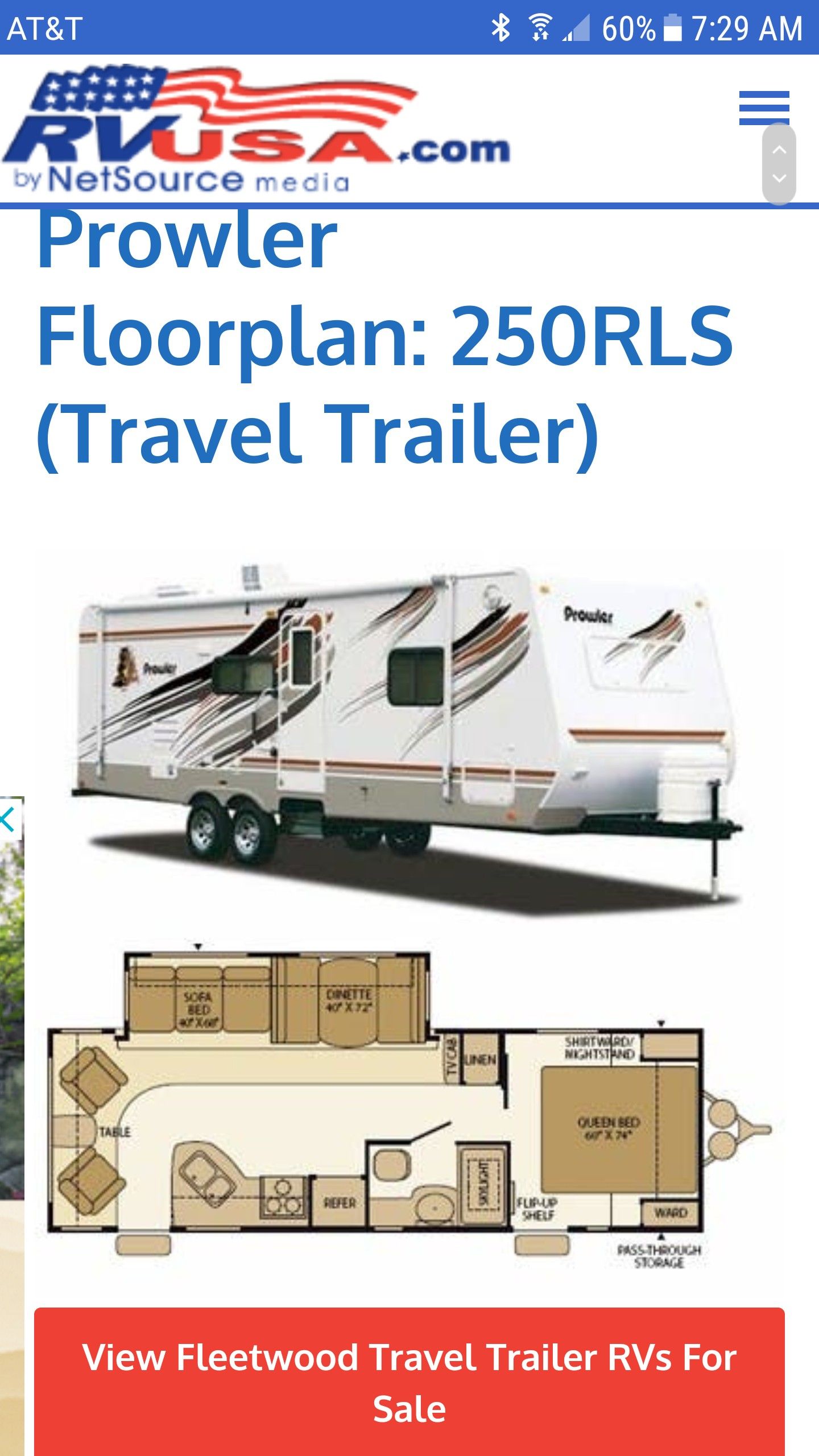 2008 Prowler 29' RV