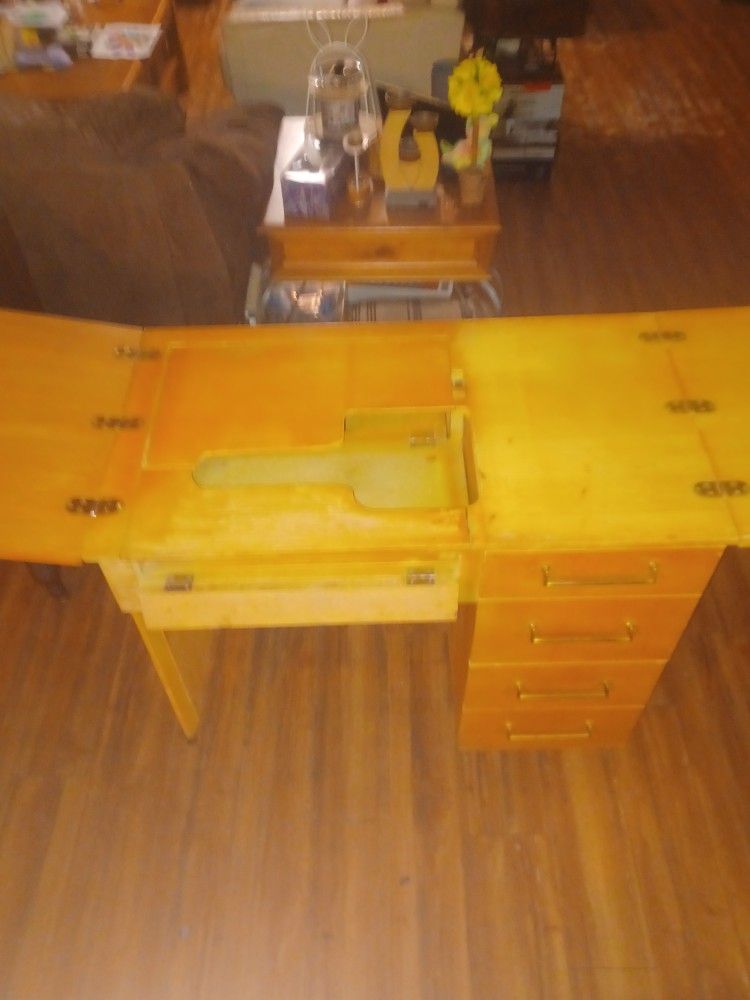 Antique 1950s Sowing Desk