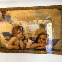 Large Cherubs / Angels Frame Picture 
