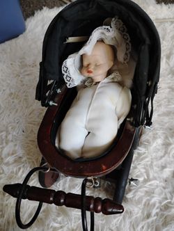 Porcelain Baby In Carriage