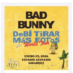 Bad Bunny Tickets Debi Tirar Más Fotos World Tour