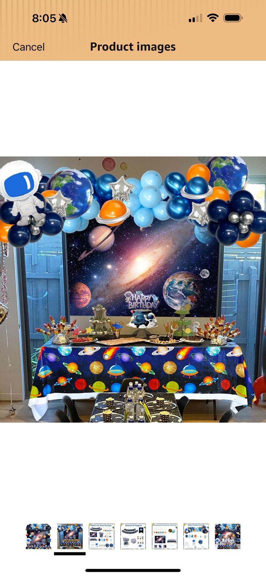 Space Astronaut Birthday Party Decorations