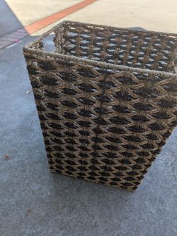 Wicker basket 20" H x 12"x 11"
