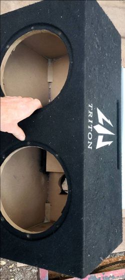 Triton Audio SQ122B empty dual 12-inch ported sub box