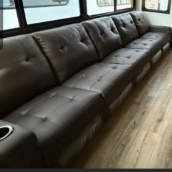 5 Seat RV Sofa with 5 Recliner modes