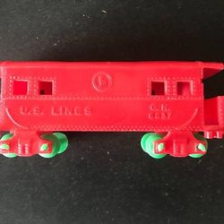 1950's-60's US Lines Plastic Red Caboose G. N. 6637