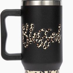 "Blessed" Leopard Print Tumbler - NEW-40 Oz