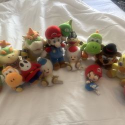 Super Mario plushies