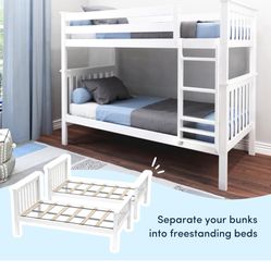 Twin Over Twin Beds + Mattresses 