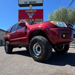 17x8.5 KMC Machined Black Rims And Tires 35/1250/17