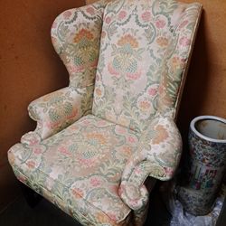 Upholstered Wingback Chair - very comfy!