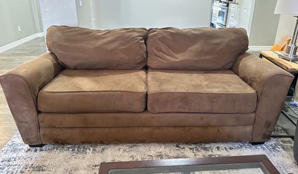 Brown 85" Couch