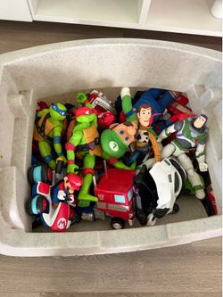 Toy Box With Toys