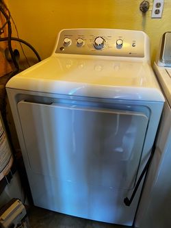GE White Front-Load Dryer