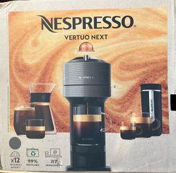 Nespresso Vertuo Next Coffee & Espresso Machine – Dark Grey (In Box)