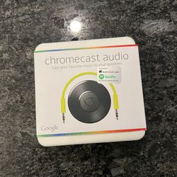 Google Chromecast Audio Media Streamer (Black) RUX-J42