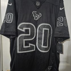 Houston Texans XL Reid Nike VAPOR Fully Stitched Black Camo Jersey
