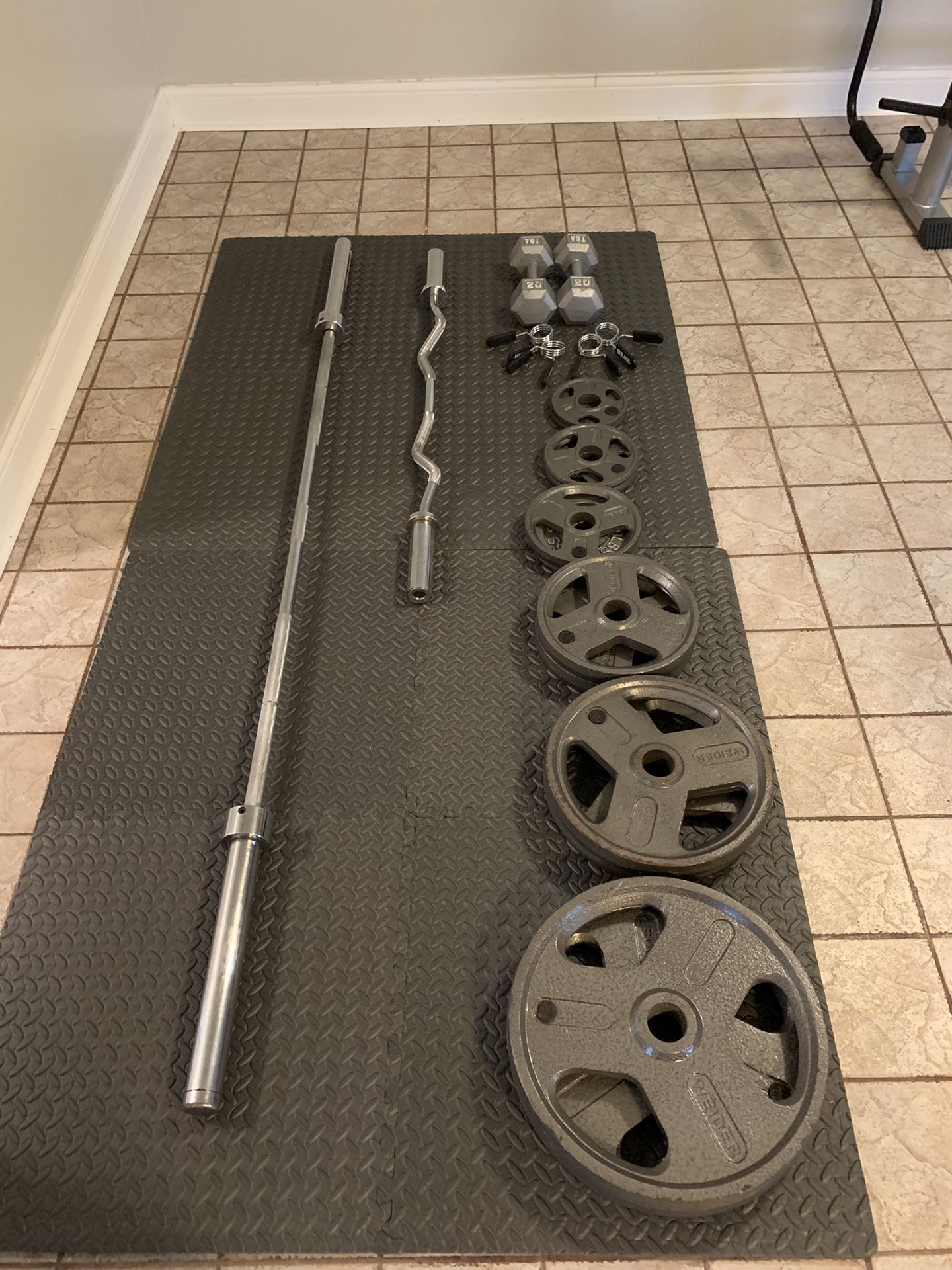 Weights and bench set