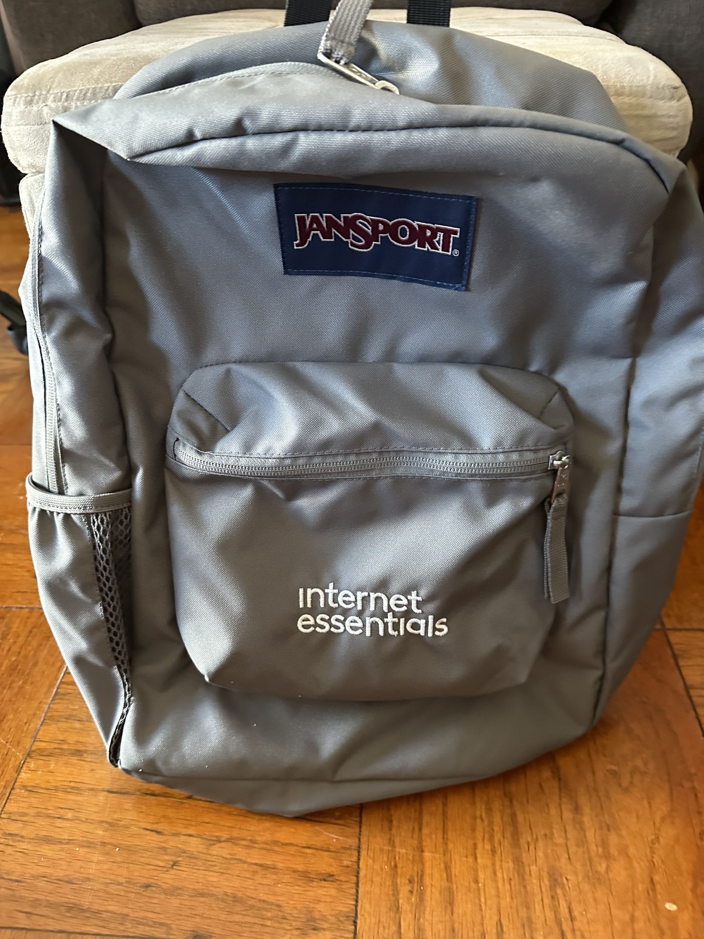 Grey Backpack Jansport (new/never Used)