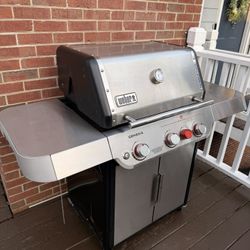 Weber Genesis grill with cover