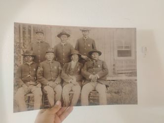 Historic photo print Apache law enforcement on reservation 1880s