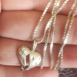 29 " Silver Chain With Pendant 