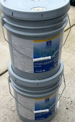 Interior Flat White Paint - 10 Gallons