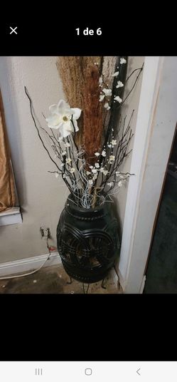 2 jarrones de decoracion