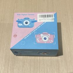 Kids Digital Camera Children LCD HD Rechargeable Pink Woof Good Dog New Open Box 