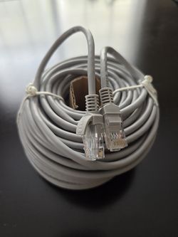 Cat5e Network ethernet cable for IP security cameras (UL-Rated) 100ft